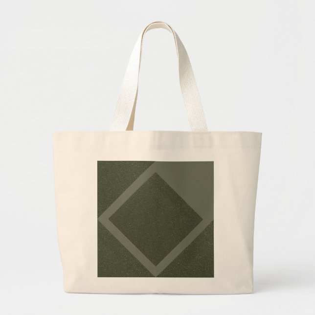 Modern Moss Green Diamond - Tote Bag (Front)
