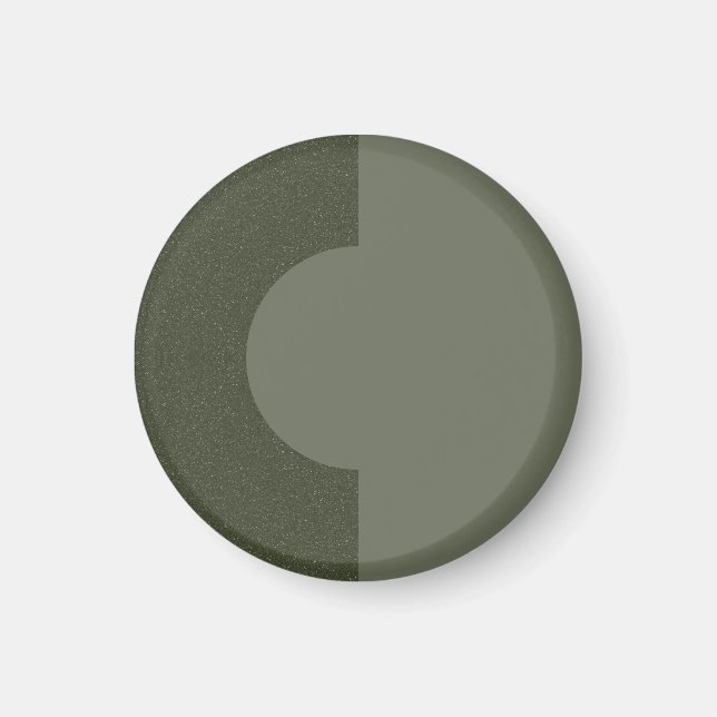 Modern Moss Green Duo Magnet – Customisable (Front)