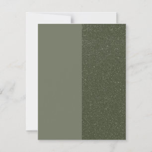 Modern Moss Green Duo Thin Magnetic Card (Custom)