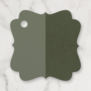 Modern Moss Green Favour Tags – Customisable
