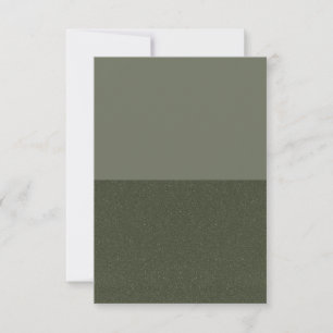 Modern Moss Green Flat Note Card Template - Custom