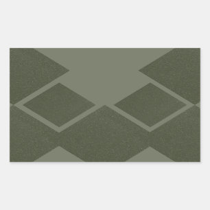 Modern Moss Green Geometric Sticker