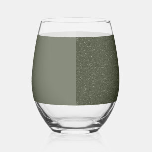 Modern Moss Green Glass Set – Customisable