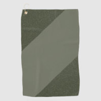 Modern Moss Green Golf Towel – Custom Design