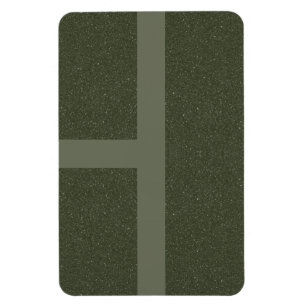 Modern Moss Green Grid Magnet – Customisable