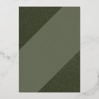 Modern Moss Green Holiday Card Design
