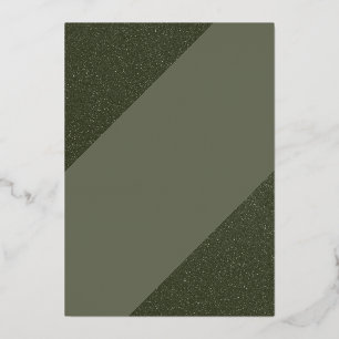 Modern Moss Green Holiday Card Design