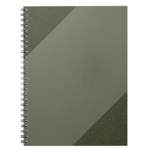 Modern Moss Green Spiral Notebook