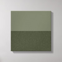 Modern Moss Green Split Canvas Wall Art (Custom)