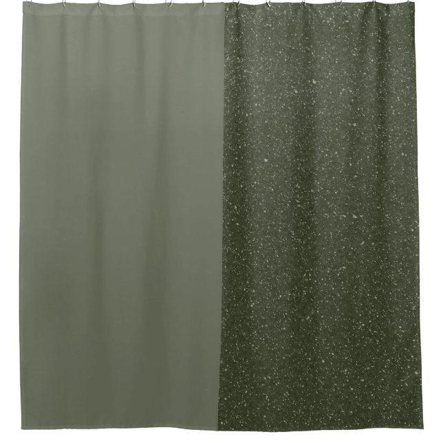Modern Moss Green Split Curtain – Customisable (Front)