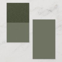 Modern Moss Green Split Discount Card – Customise