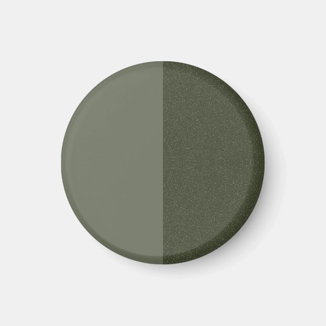 Modern Moss Green Split Magnet – Customisable (Front)