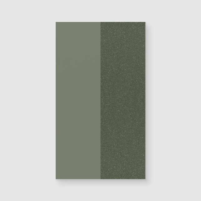 Modern Moss Green Split Magnetic Card – Customise (Front)
