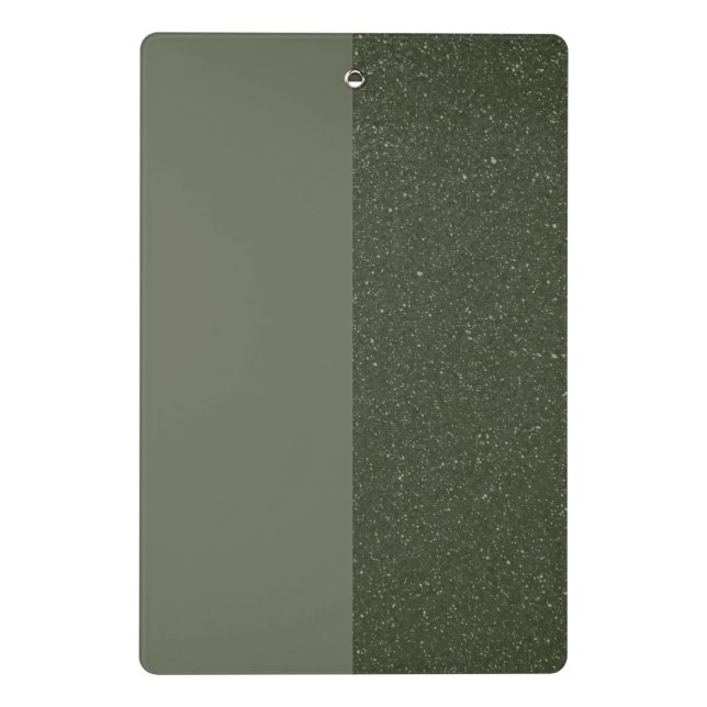 Modern Moss Green Split Mini Clipboard – Customise (Back)