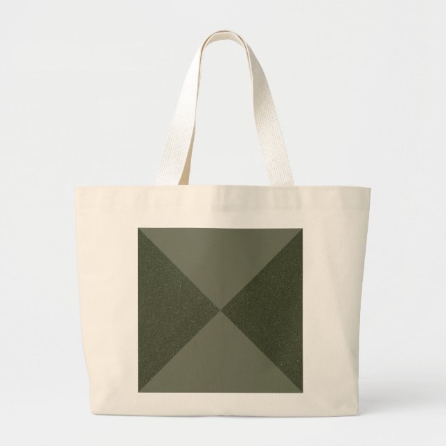 Modern Moss Green Split Tote Bag (Front)