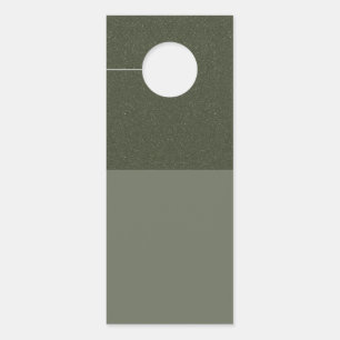 Modern Moss Green Textured Door Hanger – Customise