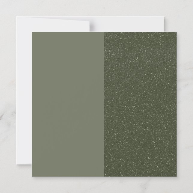 Modern Moss Green Thin Magnetic Card – Customise (Front)