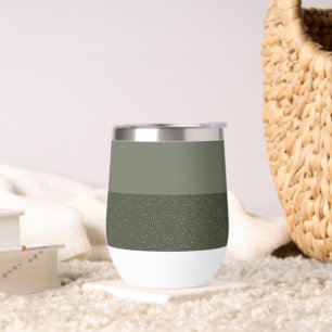 Modern Moss Green Two-Tone Tumbler – Customizable