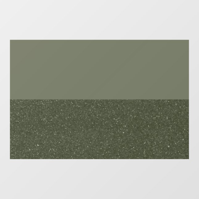 Modern Moss Green Window Cling (Bottom Texture) (Sheet)