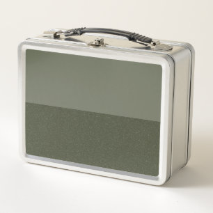 Modern Moss Split-Panel Metal Lunchbox – Customise