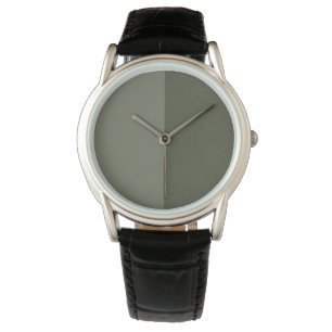 Modern Moss Watch – Customisable Two-Tone Design