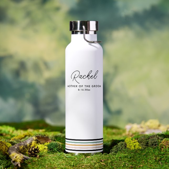 Modern Mother of the Groom Personalised Water Bottle (Outdoor)