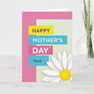 Modern Mothers Day Greeting Card