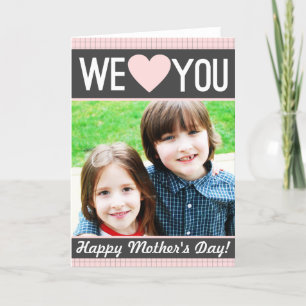 Modern Mother's Day Photo Card