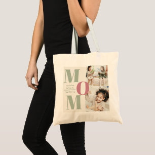 Modern Mother's Day Photo Collage MOM Tote Bag