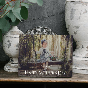 Modern Mother's Day Photo Plaque