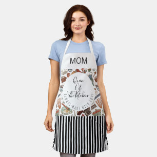 Modern, Mothers Day, Queen of The Kitchen, Trendy Apron