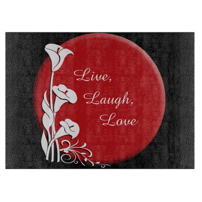 Modern Motif Callas glass cutting board (Front)