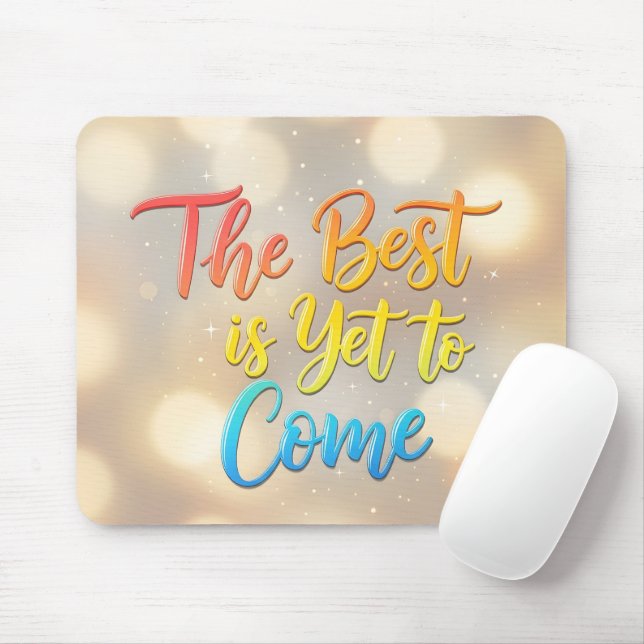 Modern Motivational Desk Decor - Vibrant Gradient  Mouse Mat (With Mouse)
