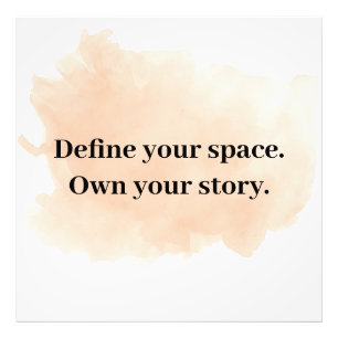 Modern Motivational Poster – Bold Quote for Person