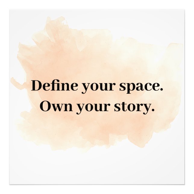 Modern Motivational Poster – Bold Quote for Person (Front)