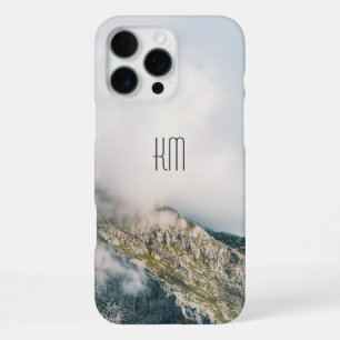 Modern Mountain Peak Monogram iPhone 16 Pro Max Case