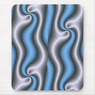 Modern mousepad, abstract, blue, white, grey mouse mat