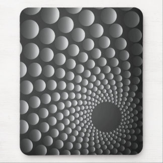 Modern mousepad, black, gray, abstract, dots mouse mat