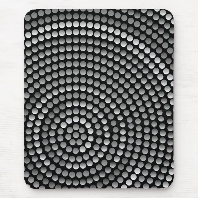 Modern mousepad, black, gray, abstract mouse mat (Front)