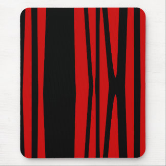 Modern mousepad, black, red, abstract mouse mat