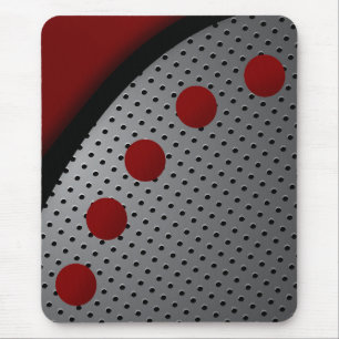 Modern mousepad, black, red, gray, abstract mouse mat