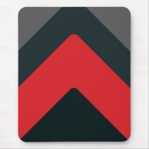 Modern mousepad, black, red, grey, abstract mouse mat