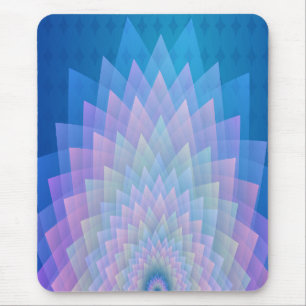 Modern mousepad, colourful, pink, blue mouse mat