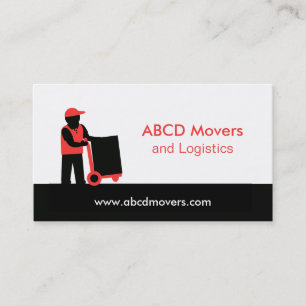 Modern Mover Moving Services Logistics Delivery Business Card