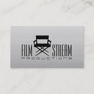 Modern Movie Director Chair Film Producer Business Card