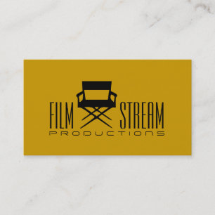 Modern Movie Director Chair Film Producer Business Card