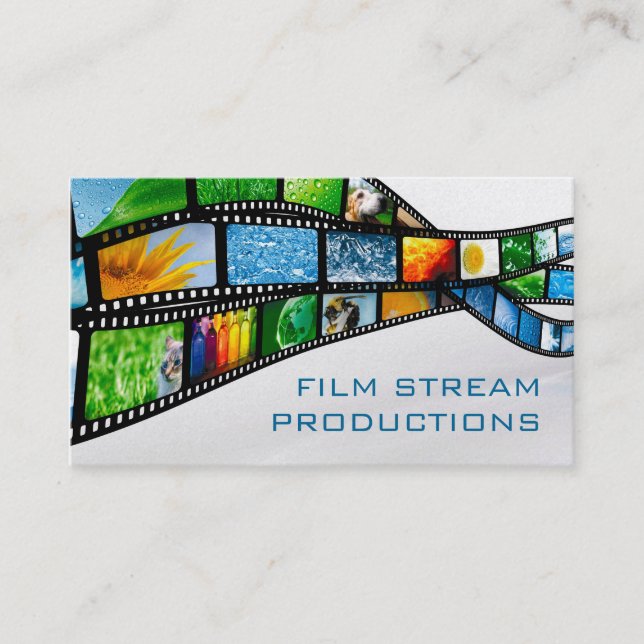 Modern Movie Director Film Producer Business Card (Front)