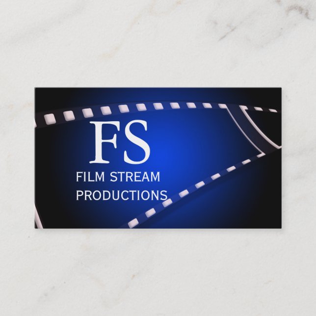 Modern Movie Director Film Producer Business Card (Front)
