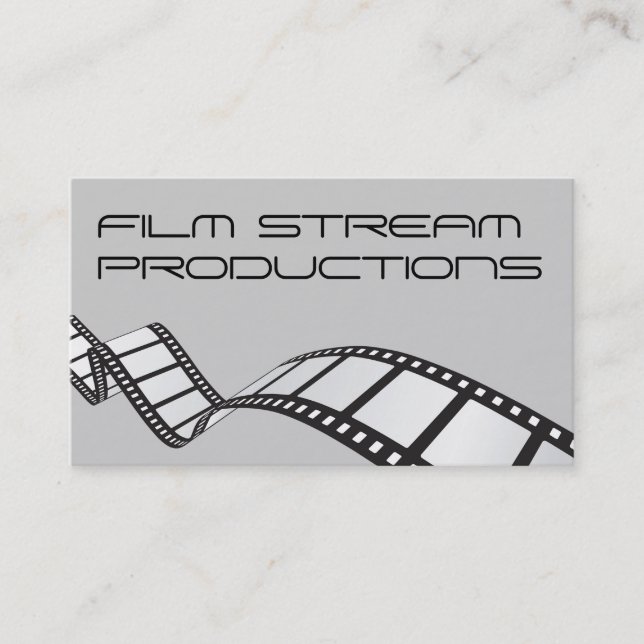 Modern Movie Director Film Producer Business Card (Front)