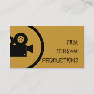 Modern Movie Director Film Producer Business Card